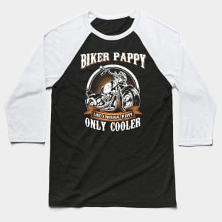 Only Cool Pappy Rides Motorcycles T Shirt Rider Gift Baseball T-Shirt